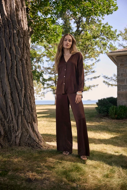 JOSEPH RIBKOFF ladies trousers brown