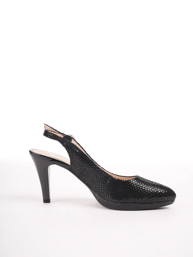 Caprice pumps black reptile (2)