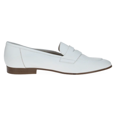 CAPRICE women's white loafers (1)