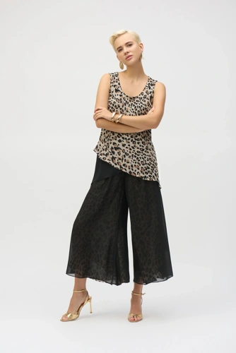 JOSEPH RIBKOFF women's leopard print trousers (7)