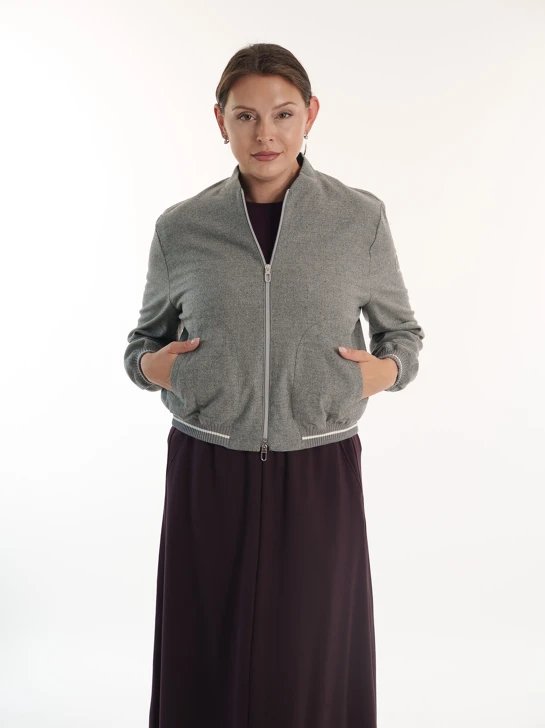 ERNST FABER Women's Jacket, Light Gray
