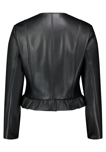 VERA MONT Women's Jacket, Black Faux Leather (1)