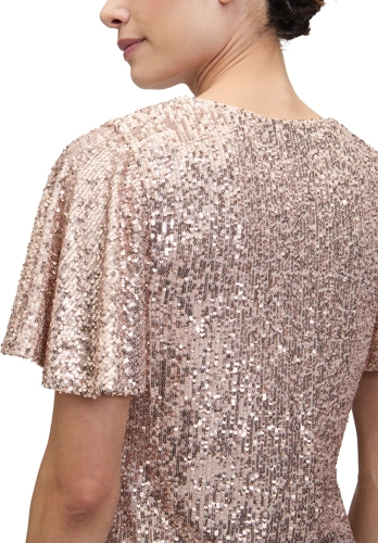 VERA MONT ladies blouse gold with sequins (4)