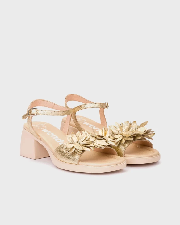 WONDERS women's sandals gold