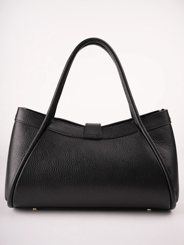 GROSSO BAG Women's Black Leather Handbag (4)