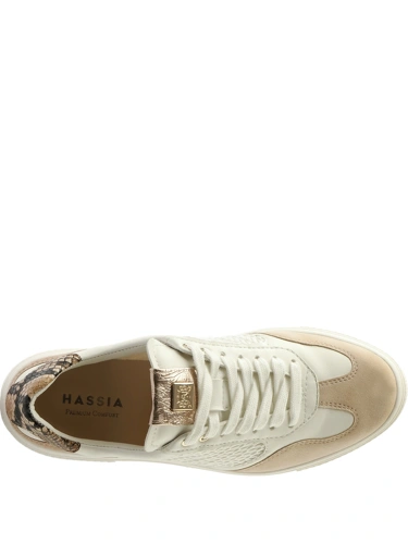 HASSIA women's sneakers white and beige (2)