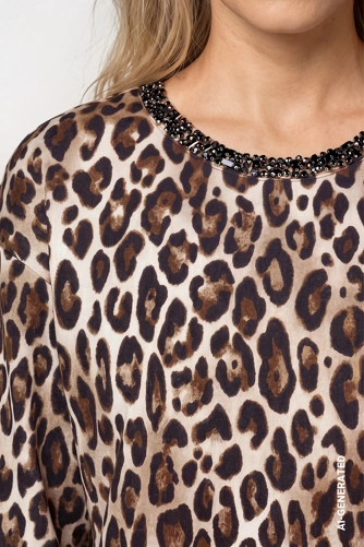 MONARI FASHION SHOW Women's Leopard-Print Sweatshirt (3)