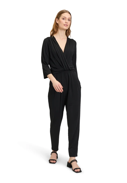 BETTY BARCLAY ladies jumpsuit black 3/4 sleeve