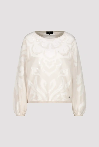 MONARI LIGHT LUXURY ladies sweater beige with sequins (5)