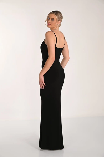 FRANK LYMAN ladies black formal dress (1)