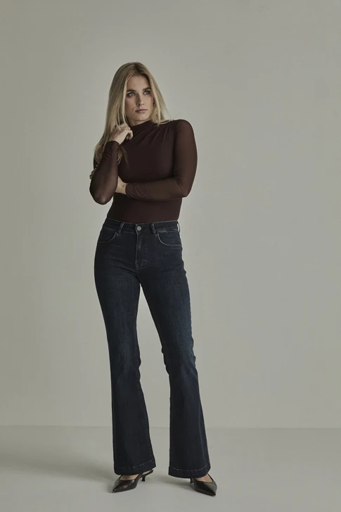 PARAMI JADE Women's Blue-Black Long Jeans