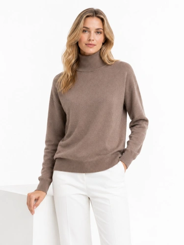 CATNOIR Women's Dark Gray Turtleneck Made from a Wool and Cashmere Blend (2)