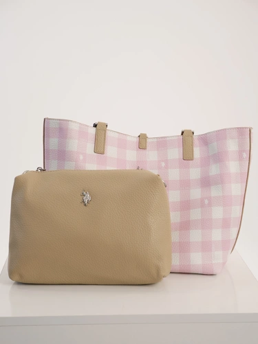 U.S. POLO ASSN. ladies handbag Rogersville M Vichy Desert (3)