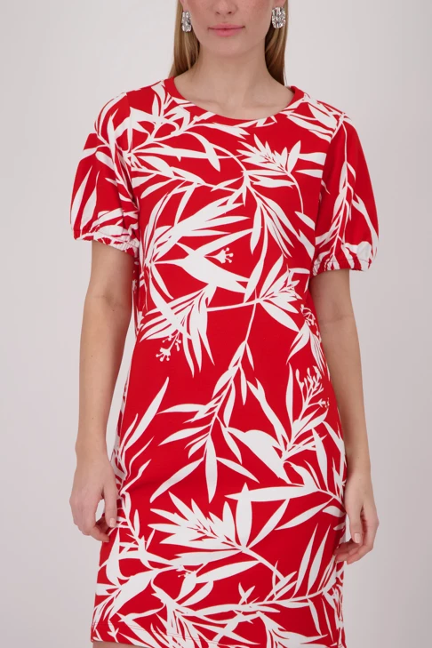 MONARI NAIROBI ladies dress red and white