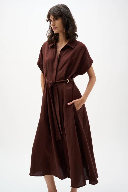 JOSEPH RIBKOFF ladies dress brown