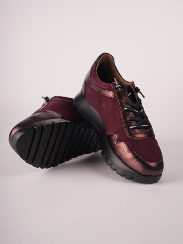 WONDERS Women's Burgundy Sneakers (4)