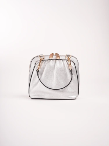 PEPE MOLL ladies handbag small silver (3)