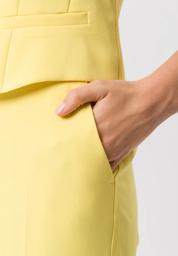TUZZI LEMON DROP ladies trousers yellow (2)