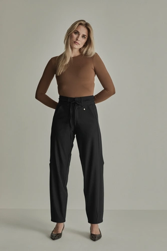 PARAMI COCO Women's Black Regular-Fit Pants