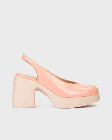 WONDERS women's heelless apricot pumps (2)