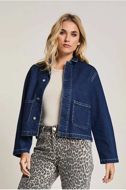 PARAMI ROSIE women's jacket blue denim weak