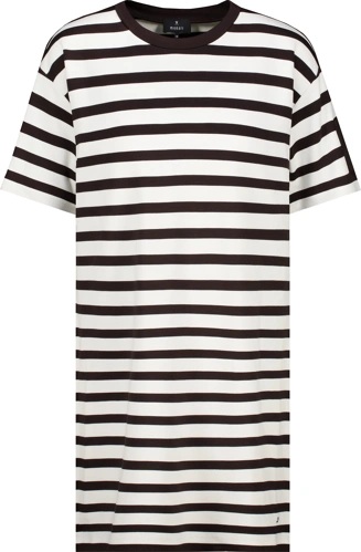 MONARI NAIROBI Women's White and Brown Striped Dress (5)