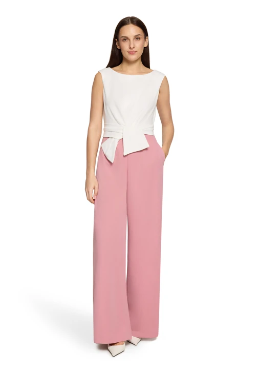 VERA MONT women's jumpsuit white and pink