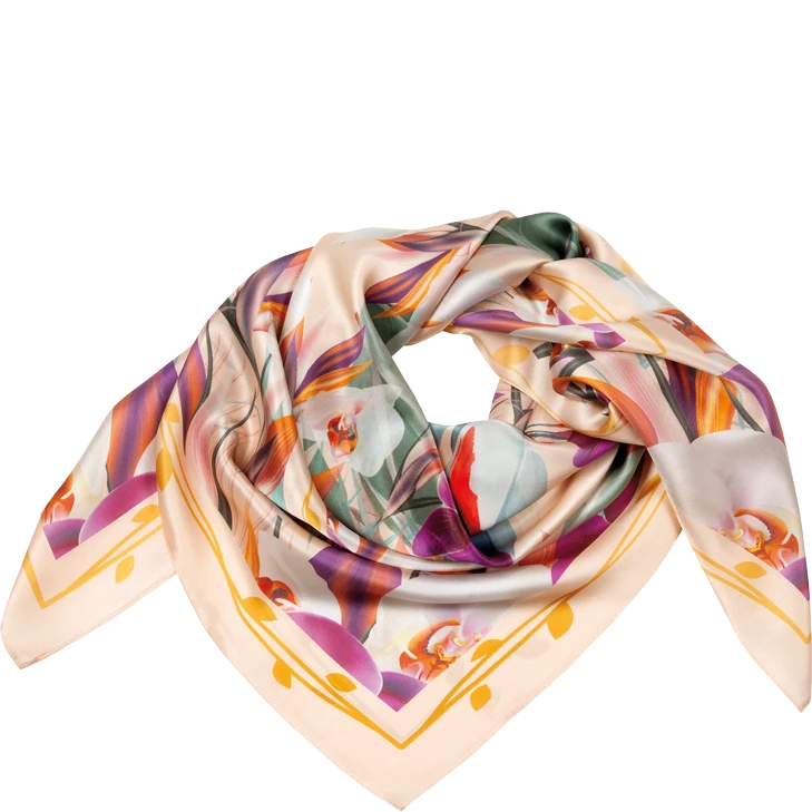 HOGL ladies scarf green and beige