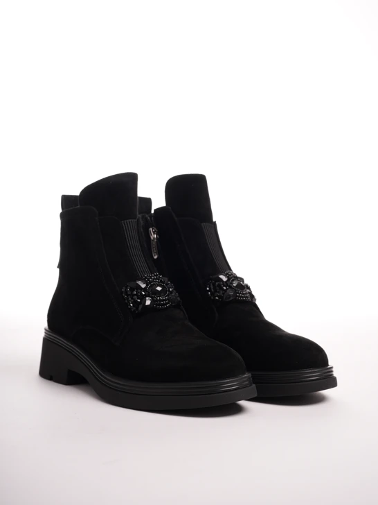 EPICA women's ankle black suede