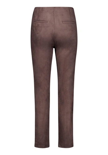 BETTY BARCLAY Women's Brown Suede Pants (6)