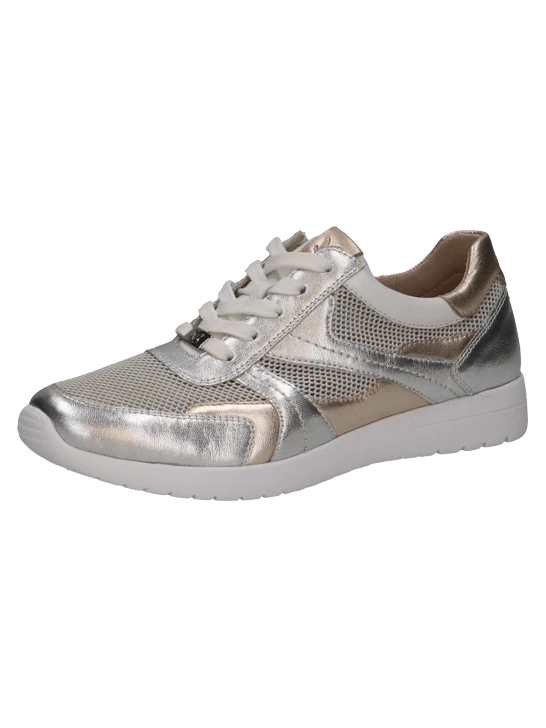 CAPRICE ladies sneakers silver gold