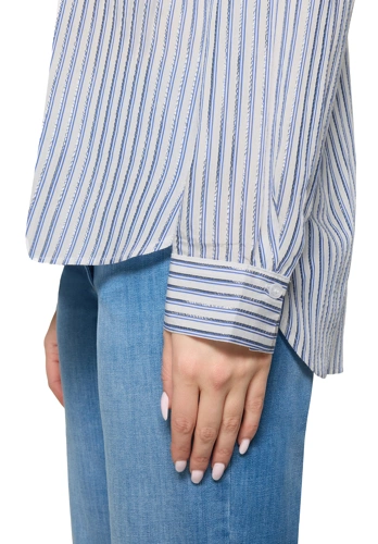 BETTY BARCLAY ladies shirt blue and white striped (4)