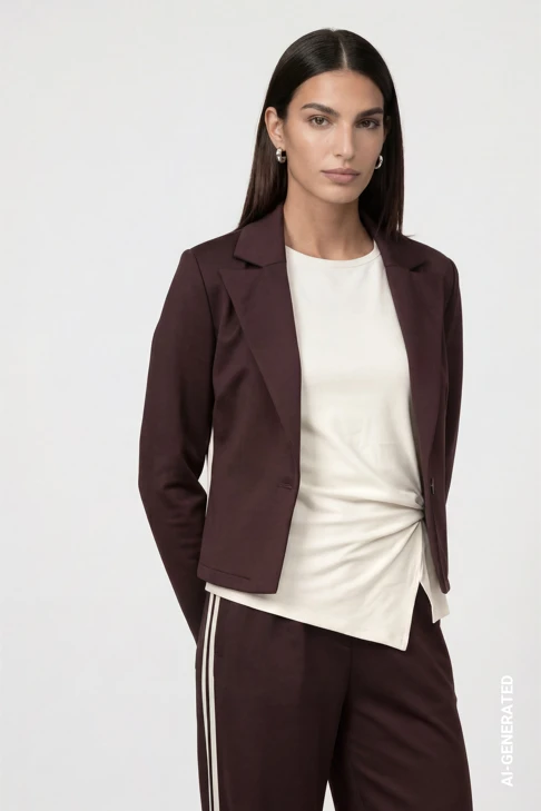 MONARI FASHION SHOW Women's Brown Blazer
