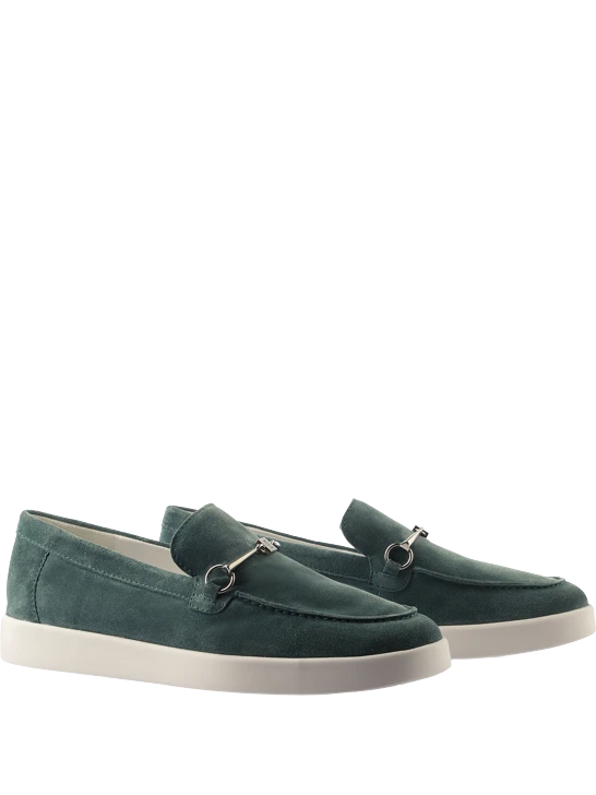 HOGL ALLEN women's suede loafers green