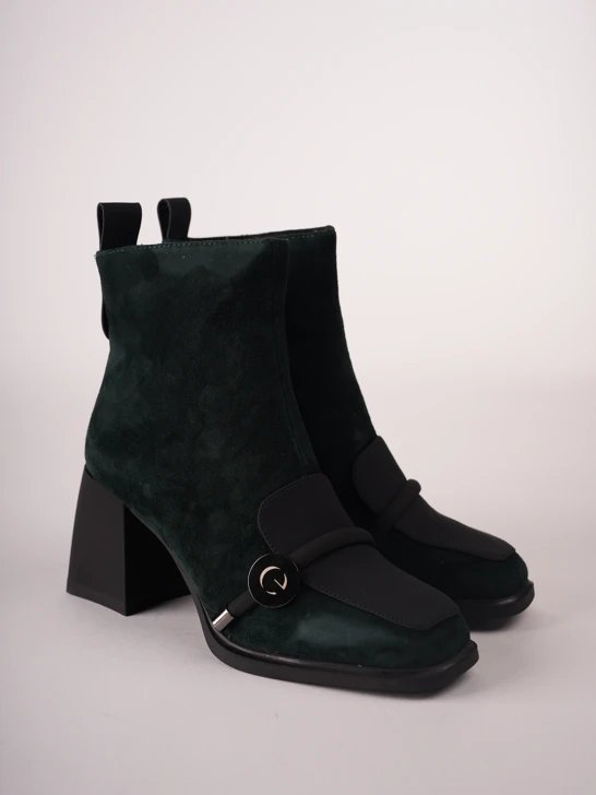 EPICA Women's Ankle Boots, Green Suede
