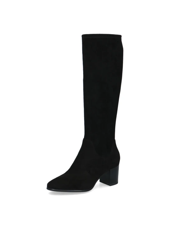 CAPRICE Women's Black Stretch Knee-High Boots