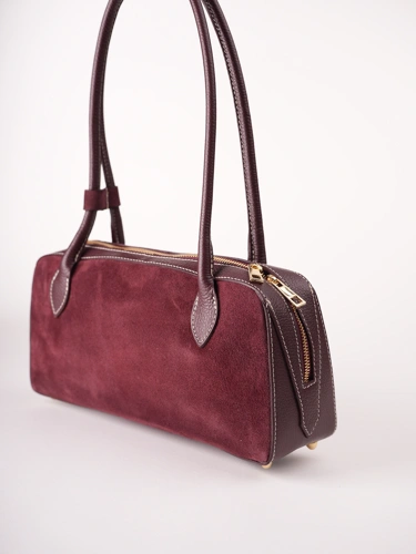 GROSSO BAG Women's Burgundy Leather Handbag (2)