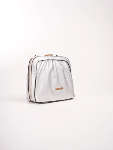 PEPE MOLL ladies handbag small silver (1)