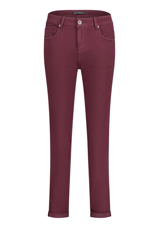 BETTY BARCLAY women's burgundy trousers