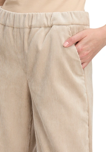 BETTY BARCLAY women's beige corduroy trousers (3)
