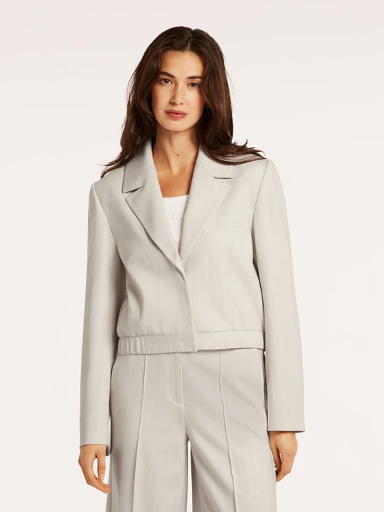 BEAUMONT DAGMAR ladies jacket beige with white stripe