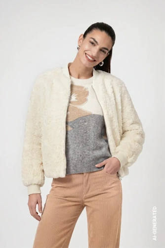 MONARI SOFT FALL Women's Jacket, Cream