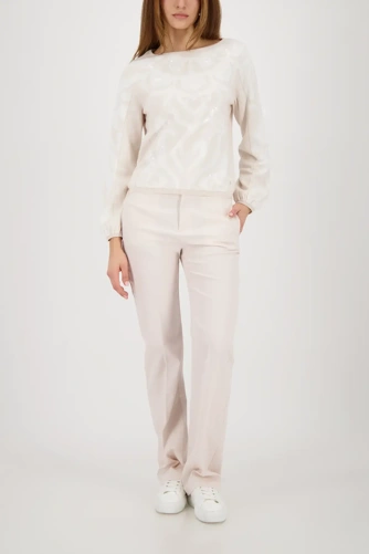 MONARI LIGHT LUXURY ladies sweater beige with sequins (2)