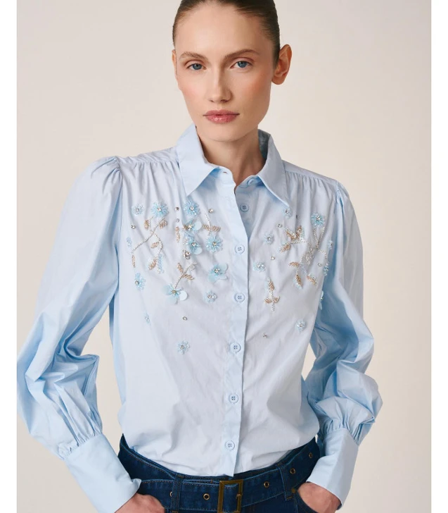 ALMA EN PENA Women's Shirt ICE BLUE