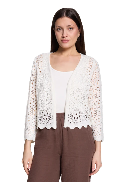 BETTY BARCLAY ladies knitted sweater beige lurex