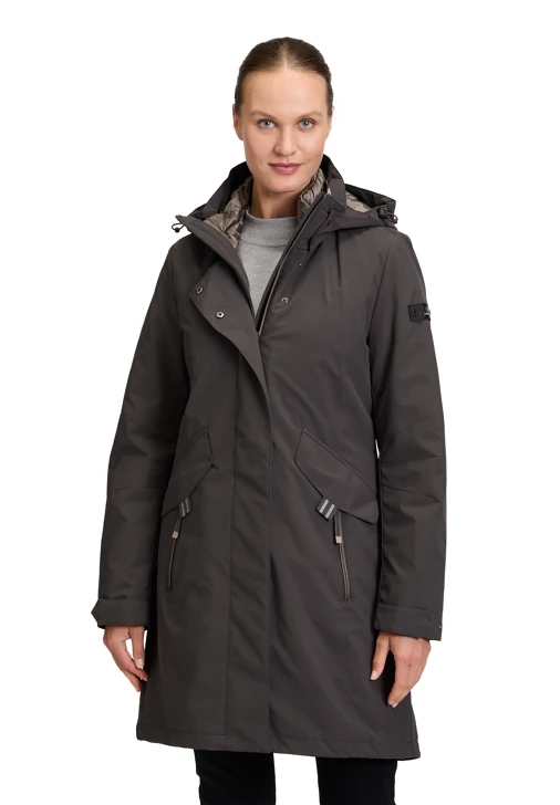 BETTY BARCLAY ladies jacket olive brown 3in1