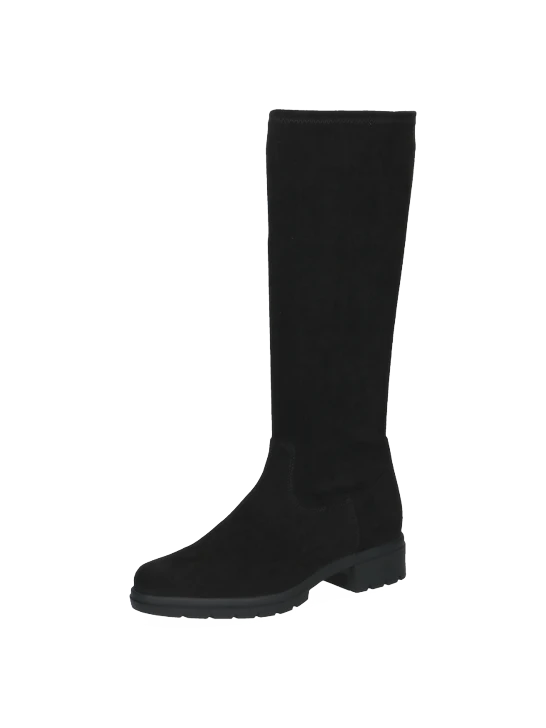 CAPRICE Women's Black Stretch Knee-High Boots