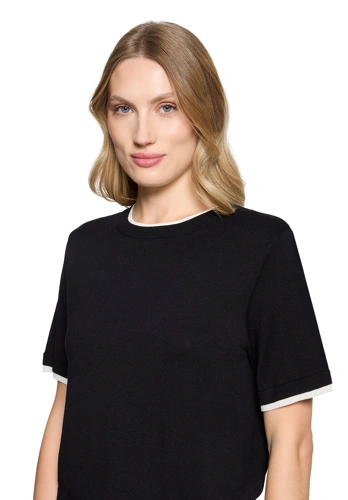 BETTY & CO Women's Dark Blue Short-Sleeve Sweater (3)