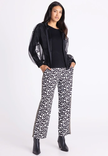TUZZI Women's Long-Sleeve T-Shirt, Black (2)