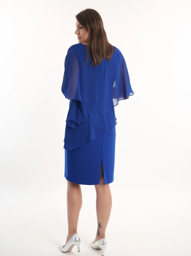 FRANK LYMAN ladies dress blue formal (3)